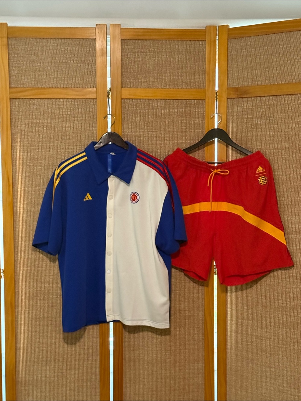 Adidas + McDonald's All American Games Kit with Logo Patch in Red, Yellow & Blue